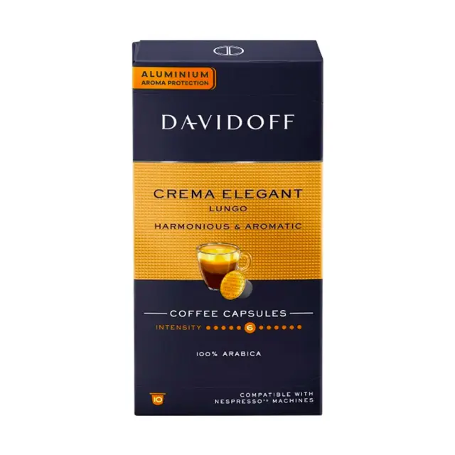 Davidoff Crema Elegante Lungo Κάψουλες Nespresso 10τμχ