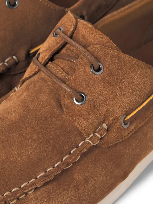 JFWGOLDERS SUEDE BOAT SHOE cognac 3