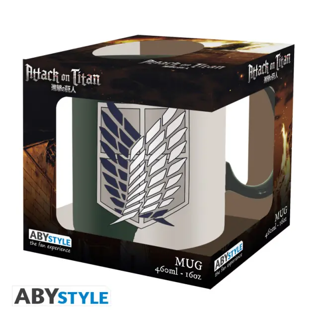 Κούπα κεραμική ATTACK ON TITAN - Mug - 460 ml - Emblem S4 ABYMUGA450