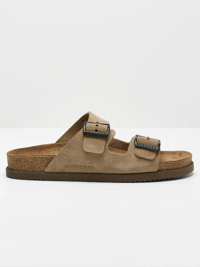 Mephisto Πέδιλα Ανδρικό δέρμα suede Μπεζ MEP/NERIO WARM GREY 2