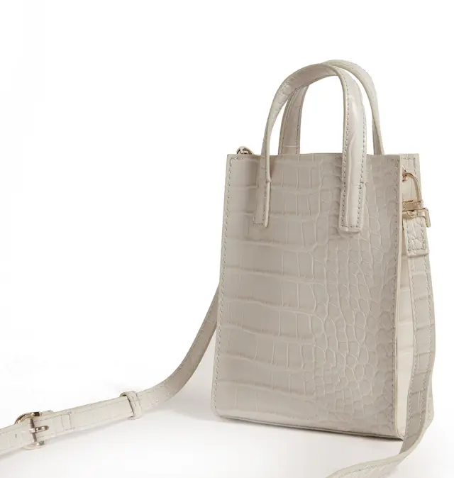 Τσάντα TED BAKER Wenissa Croc Mini Icon Bag 282820 Ιβουάρ 3