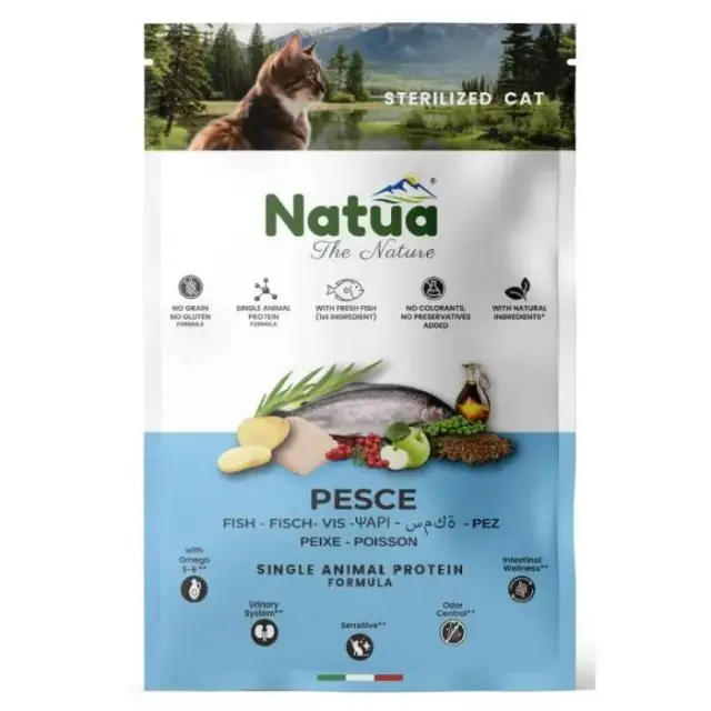 Natua Dry Cat Sterilized Fish 1.5kg