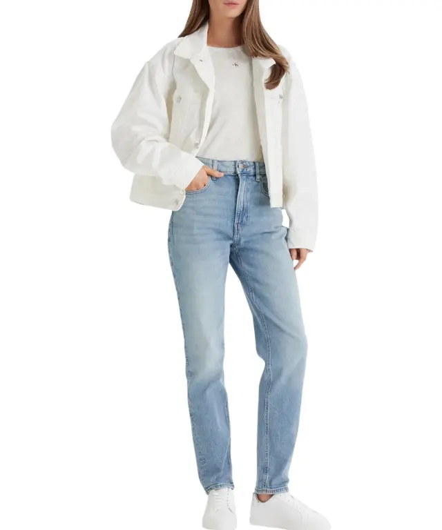 Calvin Klein - Γυναικείο Παντελόνι Jeans Mom Fit LV047F670G-1XS Μπλε 2