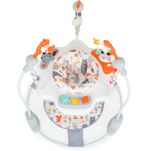 Moni Jumper Magic Fun Παιχνίδι Στήριξης Τραμπολίνο με Περιστρεφόμενο Κάθισμα 360° Πορτοκαλί 6+ Μηνών 2