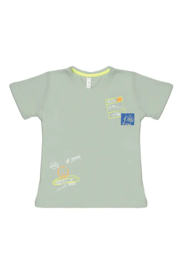T-Shirt Kid King Gym Φιστικί