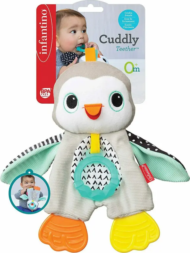 INFANTINO CUDDLY TEETHER PENGUIN