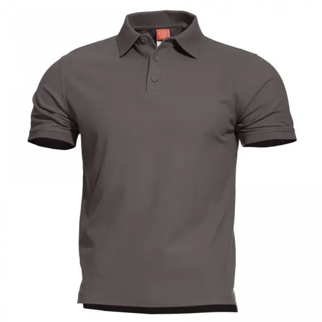 Pentagon Aniketos Short Polo Shirt-Μπλουζάκι Κοντομάνικο Polo για Τακτική- Καθημερινή Χρήση    - 08WG-Wolf Grey-Γκρί Ανοιχτό