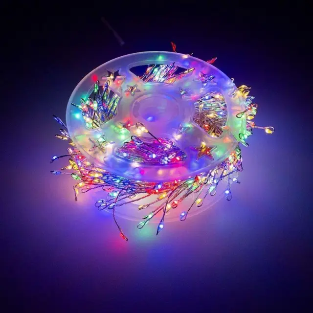 Χριστουγεννιάτικα Λαμπάκια Πρίζας LED RGB Χρώμα σε Κουλούρα με Τηλεχειριστήριο 500L 20m - Christmas atmosphere light string RGB light 041067