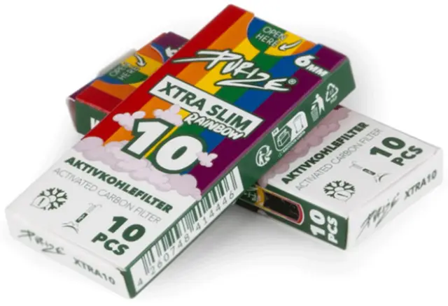 Φίλτρο Purize Extra Slim 10 Ενεργού Ανθρακα 6.0mm - Rainbow