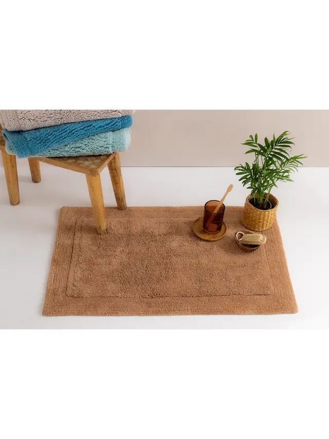 Πατάκι Μπάνιου 50x80 Palamaiki Mazu 100% βαμβακερό- Camel