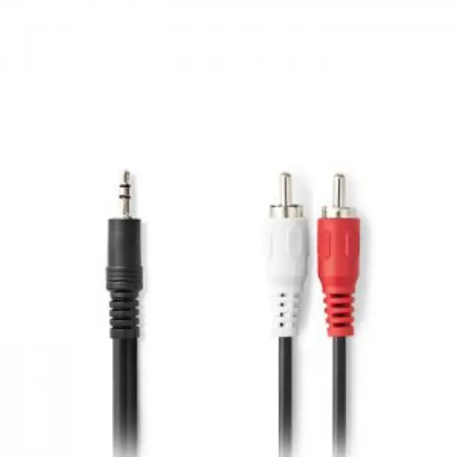 Καλώδιο ήχου 3,5mm αρσ. stereo - 2x RCA αρσ., 2.00m. 2