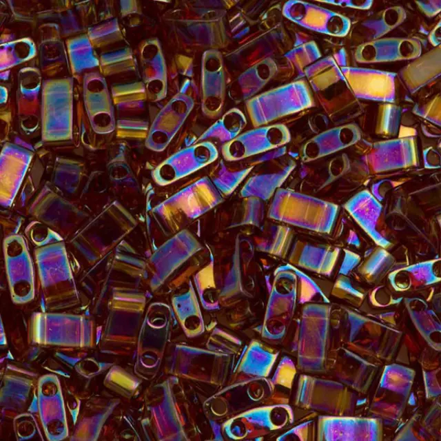 Χάντρα Miyuki Half Tila No257 Transparent Topaz AB ~7gr