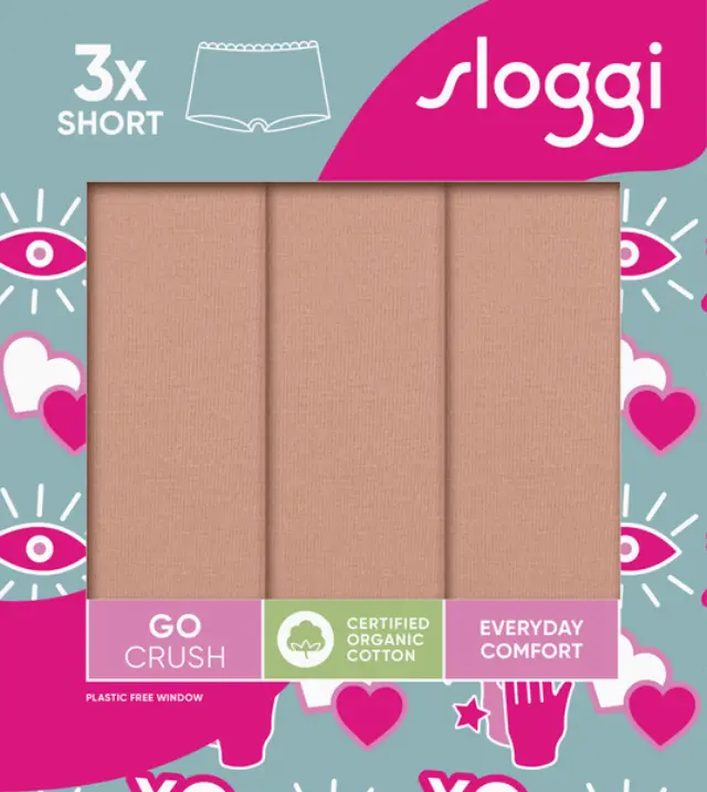 Sloggi GO Crush Short C3P γυνακείο σλιπ σετ 3τμχ 10219652-1