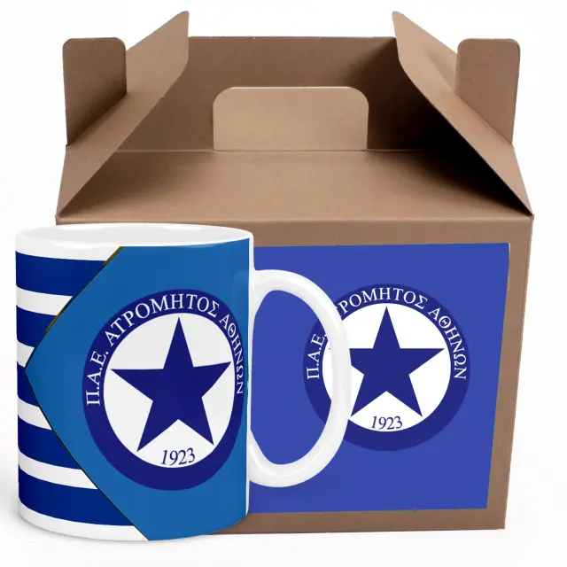 Kούπα κεραμική , ομάδες , ΑΤΡΟΜΗΤΟΣ , Με συσκευασία για δώρο