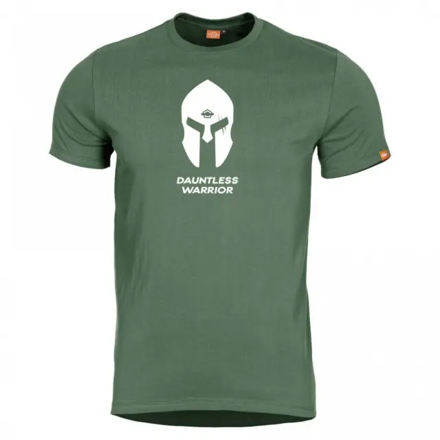 Pentagon Ageron ''Spartan Helmet'' T-Shirt-Μπλουζάκι Μακό για Τακτική-Καθημερινή Χρήση - 06-Χακί-Olive Green