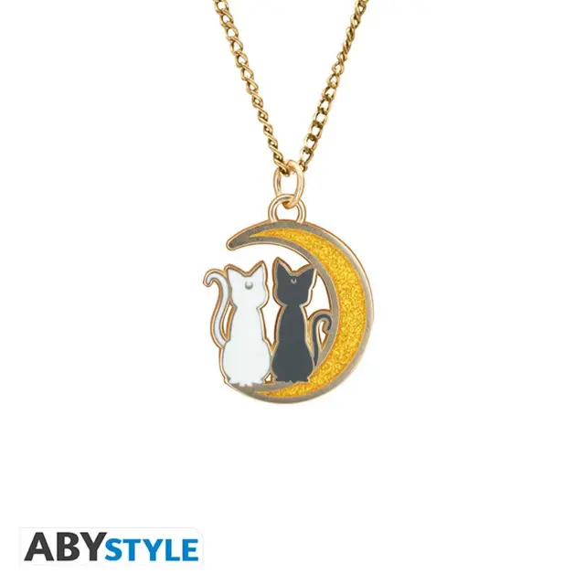 Κολιέ με κρεμαστό SAILOR MOON - Pendant necklace "Cats on the moon" ABYACC534