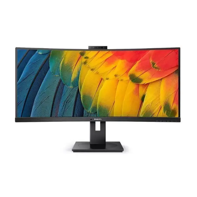Philips 34B1U5600CH Ultrawide VA Curved Monitor 34" QHD 3440x1440 με Χρόνο Απόκρισης 4ms GTG