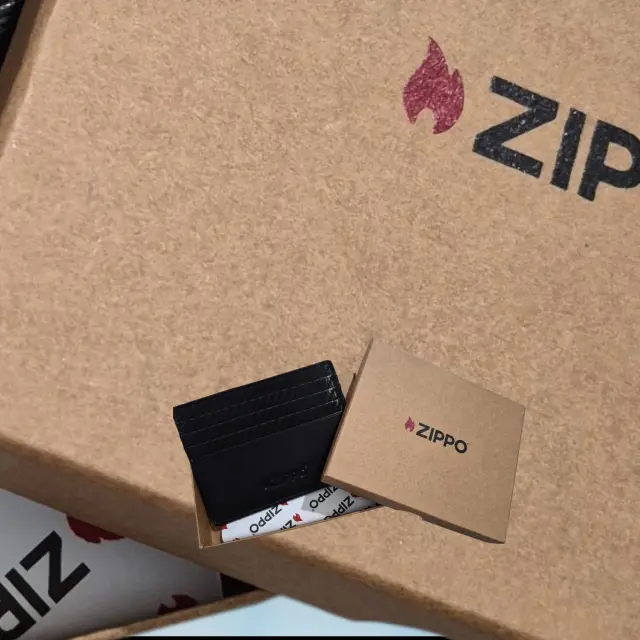 Zippo Carbon Range Credit Card Case Black