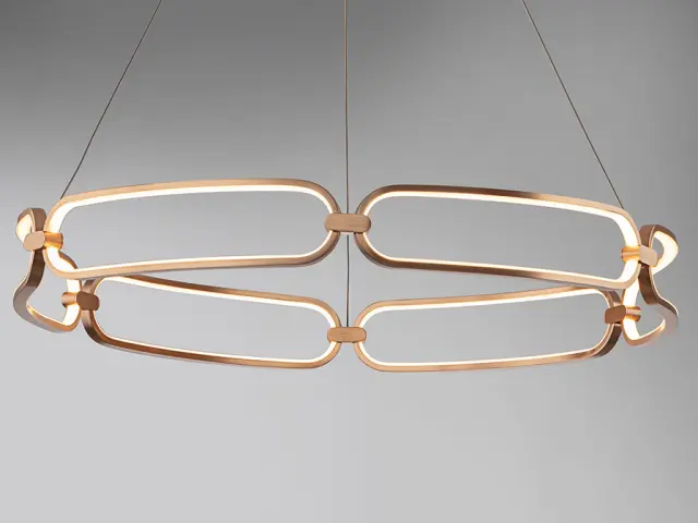 COLETTE Ø80 ROSE GOLD φωτιστικό κρεμαστό ροζ χρυσό 3