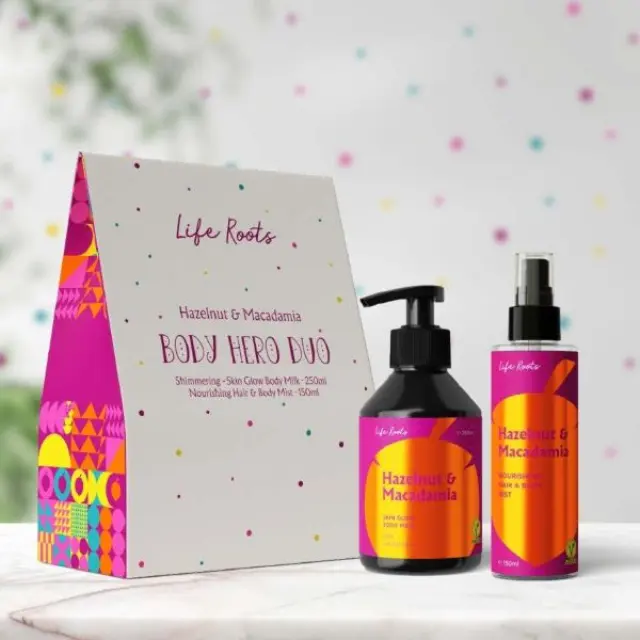 Life Roots Body Hero Duo Σετ Περιποίησης για Ενυδάτωση Hazelnut & Macadamia