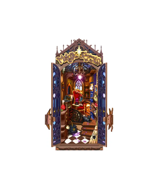 Robotime Rolife Magic Fantasy Corner DIY Book Nook Μαγικό Εργαστήριο με Φωτισμό TGB14