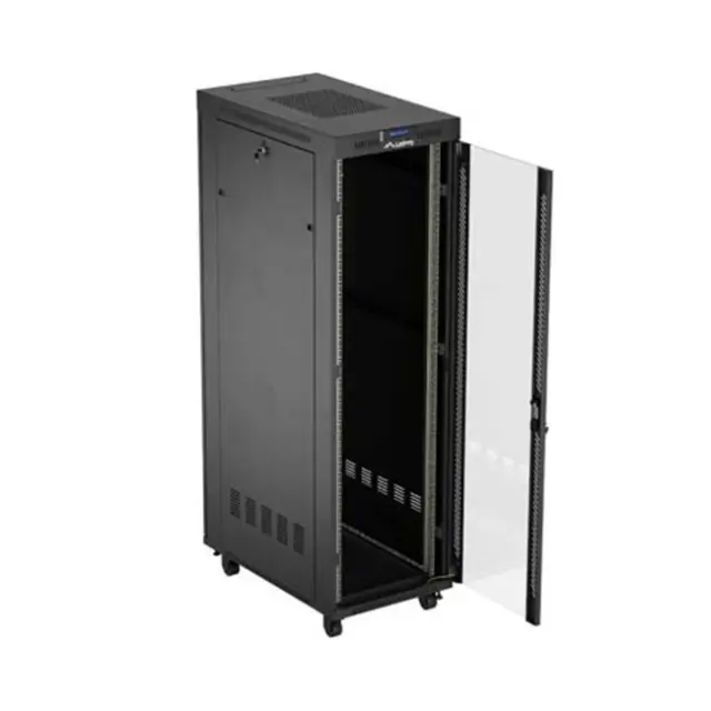 Lanberg Καμπίνα Rack 19" 42U 600X1000 Black LCD V2 (FF01-6042-12BL)