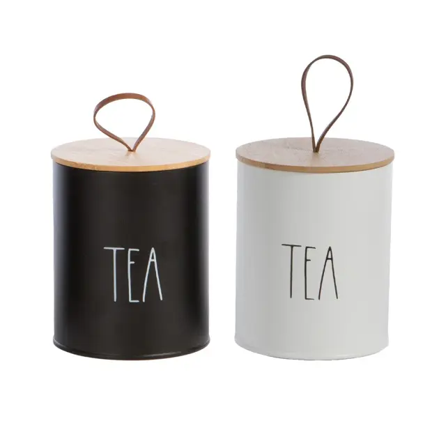 Nef-Nef Homeware Δοχείο Για Τσάι Μεταλλικό 'Tea' 10,4x10,4x13 Black 2