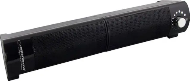 Esperanza Lavani Ηχεία Υπολογιστή 2.0 4W με USB + 3.5mm Jack – Μαύρα 3