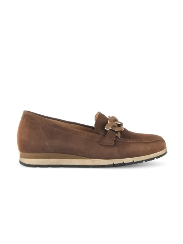Gabor Μοκασίνια-Loafers Γυναικείο δέρμα Nubuck Καφέ GAB/52415 41-CACAO 3