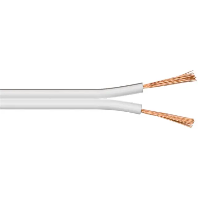 Διπολικό Καλώδιο Ήχου για Ηχεία 2x2.50mm² GOOBAY (Κουλούρα 100m) - Λευκό