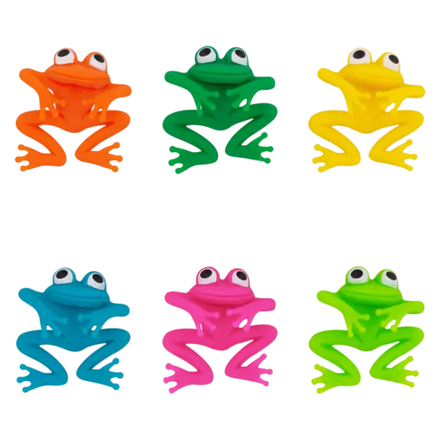 Pylones Set 6 Glass Markers: Frog Party
