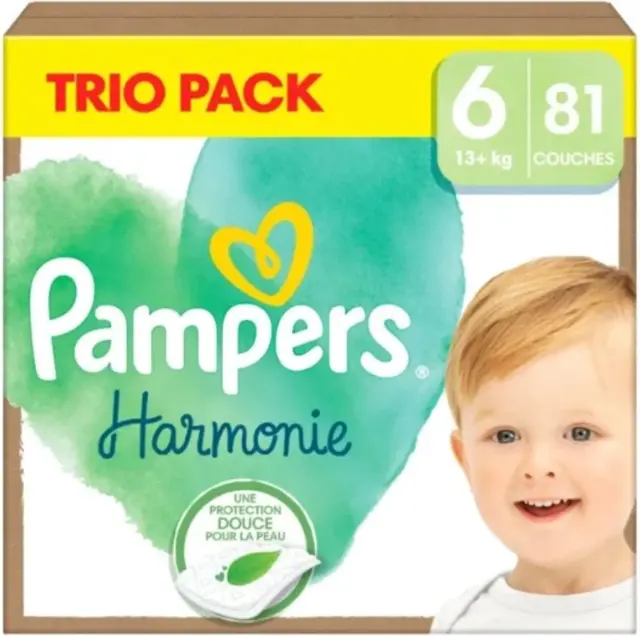 Pampers Harmonie πάνες Megapack No6 13+kg (3x27) 81τμχ