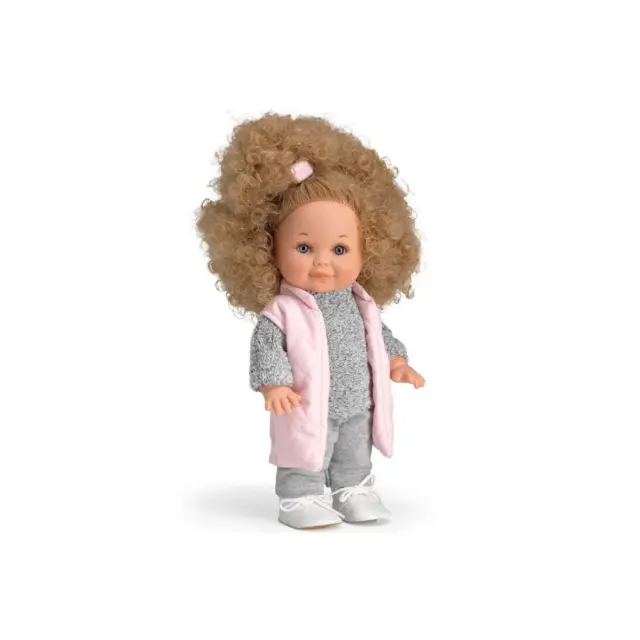 Κούκλα Magic Baby Betty Με Σγουρά Μαλλιά, Μπουφανάκι Ροζ Και Πουλόβερ 30εκ. MB3158