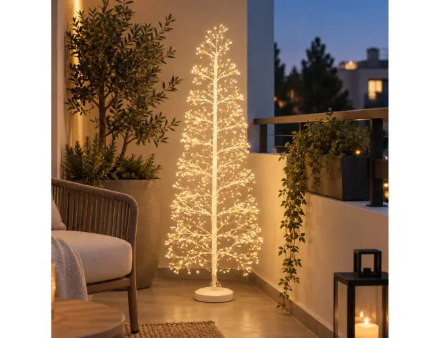 Διακοσμητικό δέντρο με 1600 φωτάκια LED και ύψος 150cm - Θερμό Λευκό AX5330510