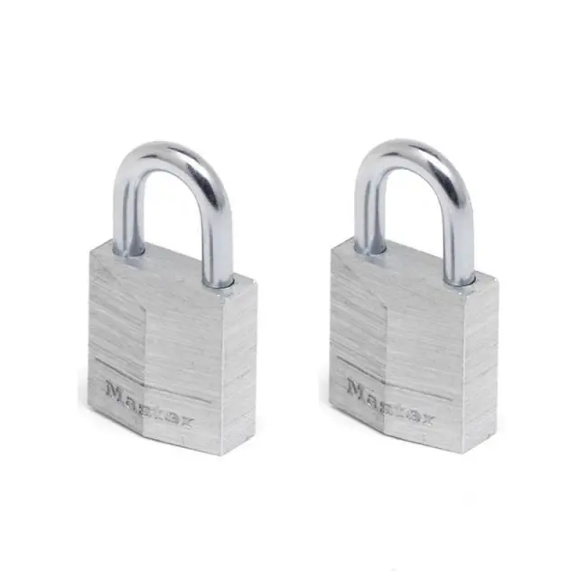 Master Lock 9120EURTCC - Σετ 2 λουκέτα αλουμινίου 20mm με ίδιο κλειδί