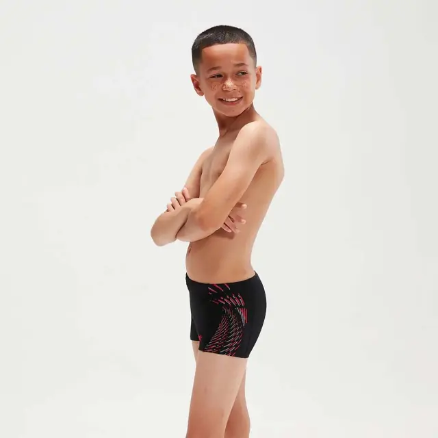 Speedo Boy's Plastisol Placement Aquashort Μαύρο 800316914375 (Speedo) - 128 2