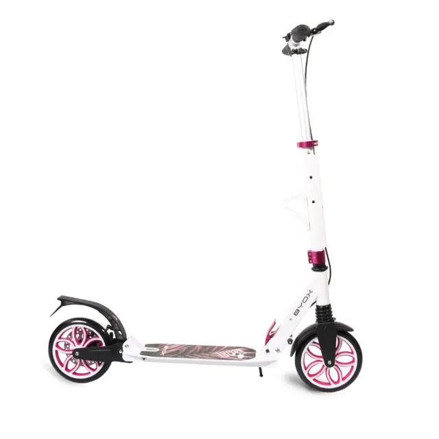 Byox Πατίνι Scooter Fiore με Κουδουνάκι και Θήκη Νερού Pink Byox 3