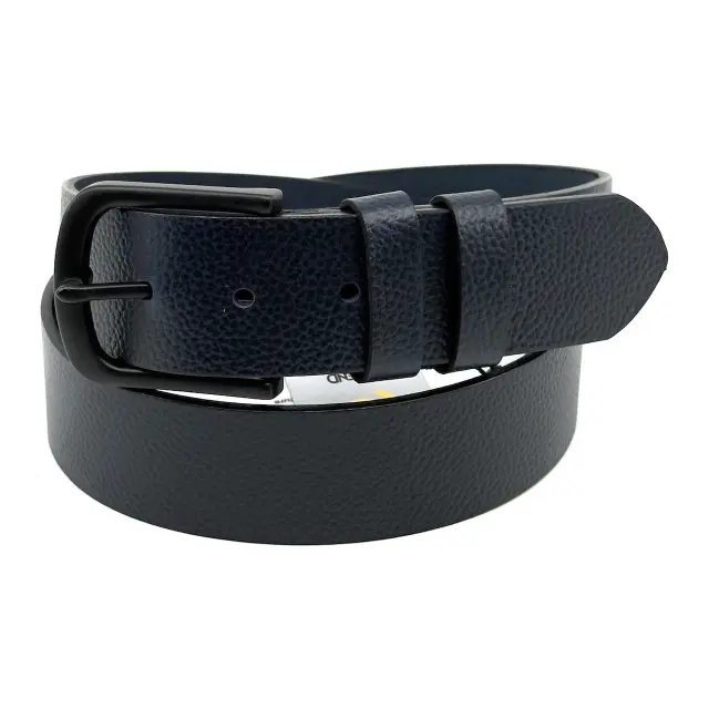Μπλε Δερμάτινη Ζώνη Full Grain 4 cm