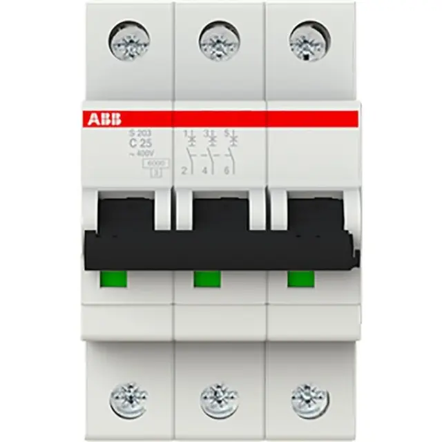 S203-C25 Miniature Circuit Breaker - 3P - C - 25 A