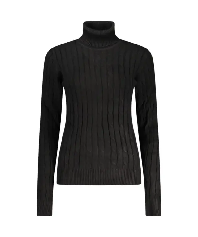 Norway Nautical School - Γυναικείο πουλόβερ Ζιβάγκο Dolcevita 853406-BLACK Μαύρο