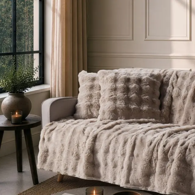 Μαξιλαροθήκη Haaland 02 Beige TEORAN 45x45cm με γέμιση 2