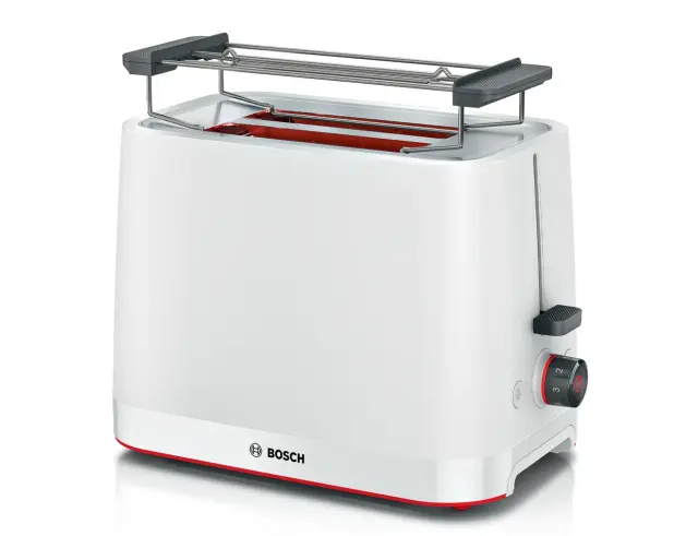 Φρυγανιέρα Bosch MyMoment Compact TAT3M121 με ισχύ 950W και χωρητικότητα 2 φέτες ψωμιού - White TAT3M121