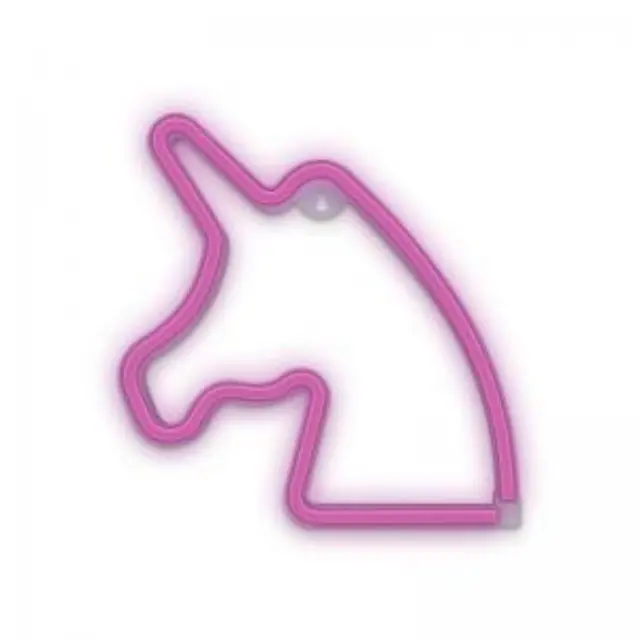 Neon LED Forever Light FLNEO1 UNICORN (USB/Μπαταρίας & On/Off) Ροζ N64449 2