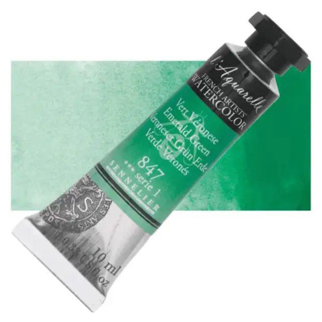 Χρώμα Ακουαρέλας Sennelier l Aquarelle Σωληνάριο 10ml - 847 Emerald Green