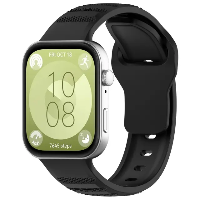 Techsuit - Watchband (W050) - Huawei Watch Fit 3 / 4 / 4 Pro / 5 / 5 Pro - Black