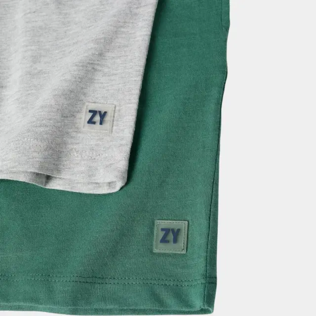 Zippy Σετ 2 Σορτς Jersey Πράσινο Γκρι για Αγόρι 3