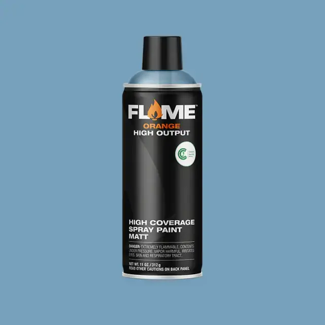 Flame Orange Spray Paint 400ml FO-516 Cream Blue Light