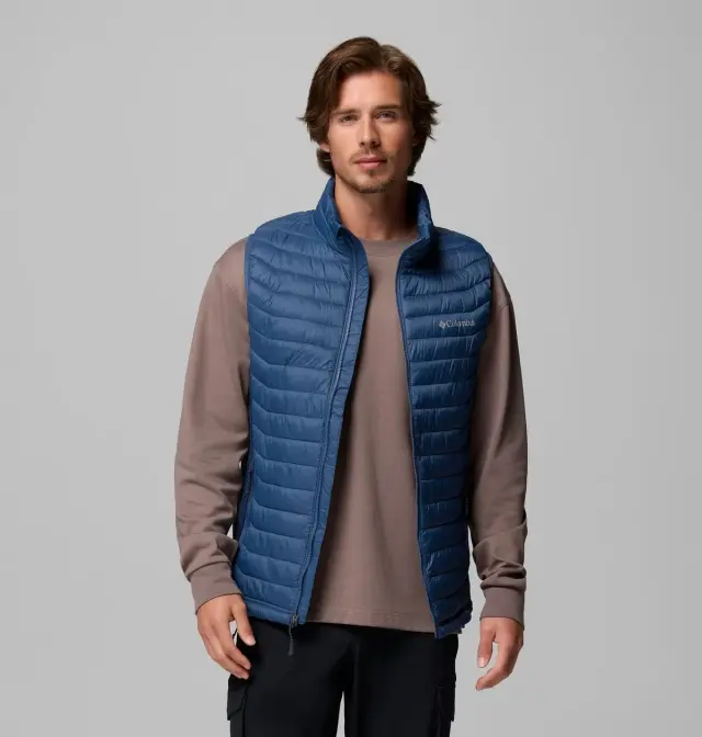Columbia Powder Pass™ Ανδρικό Γιλέκο Puffer Hybrid Dark Mountain/Collegiate Navy - 2126111-478 3