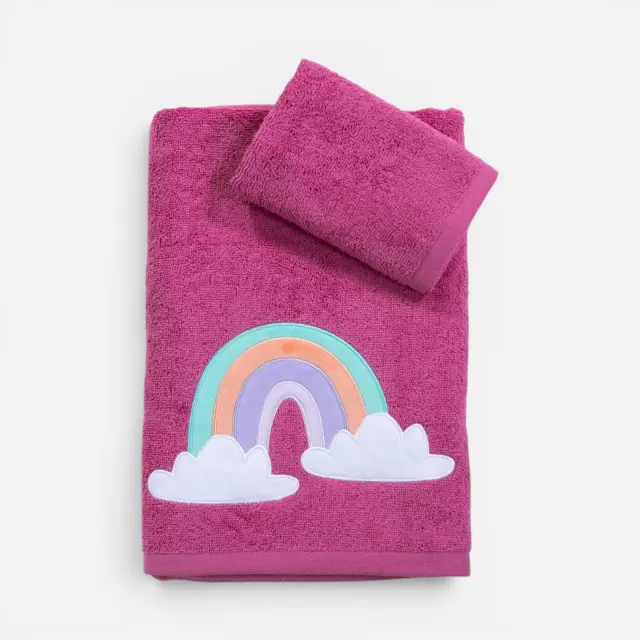 Πετσέτες Παιδικές Σετ 2τεμ. Rainbow Mood Nef Nef Homeware, 100% ΒΑΜΒΑΚΙ - VIOLET (041049) 2