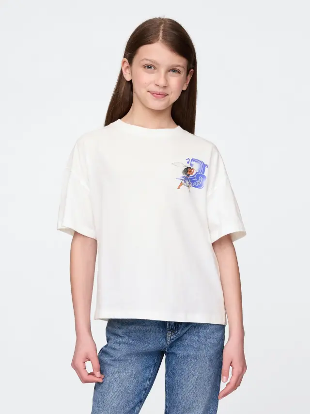Gap Ã— Disney Παιδική Moana Graphic Μπλούζα Multi white